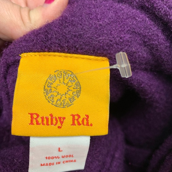 Ruby Rd. Purple Button-Up Jacket - Picture 12 of 12